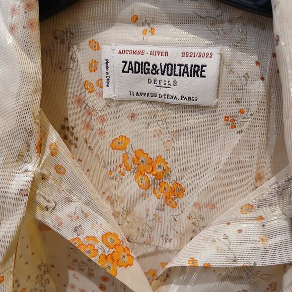 Zadig & Voltaire Spark Flowers Blouse 💐 - Picture 2 of 5